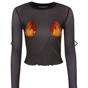 🔥 Sequins/ Mesh top 🔥